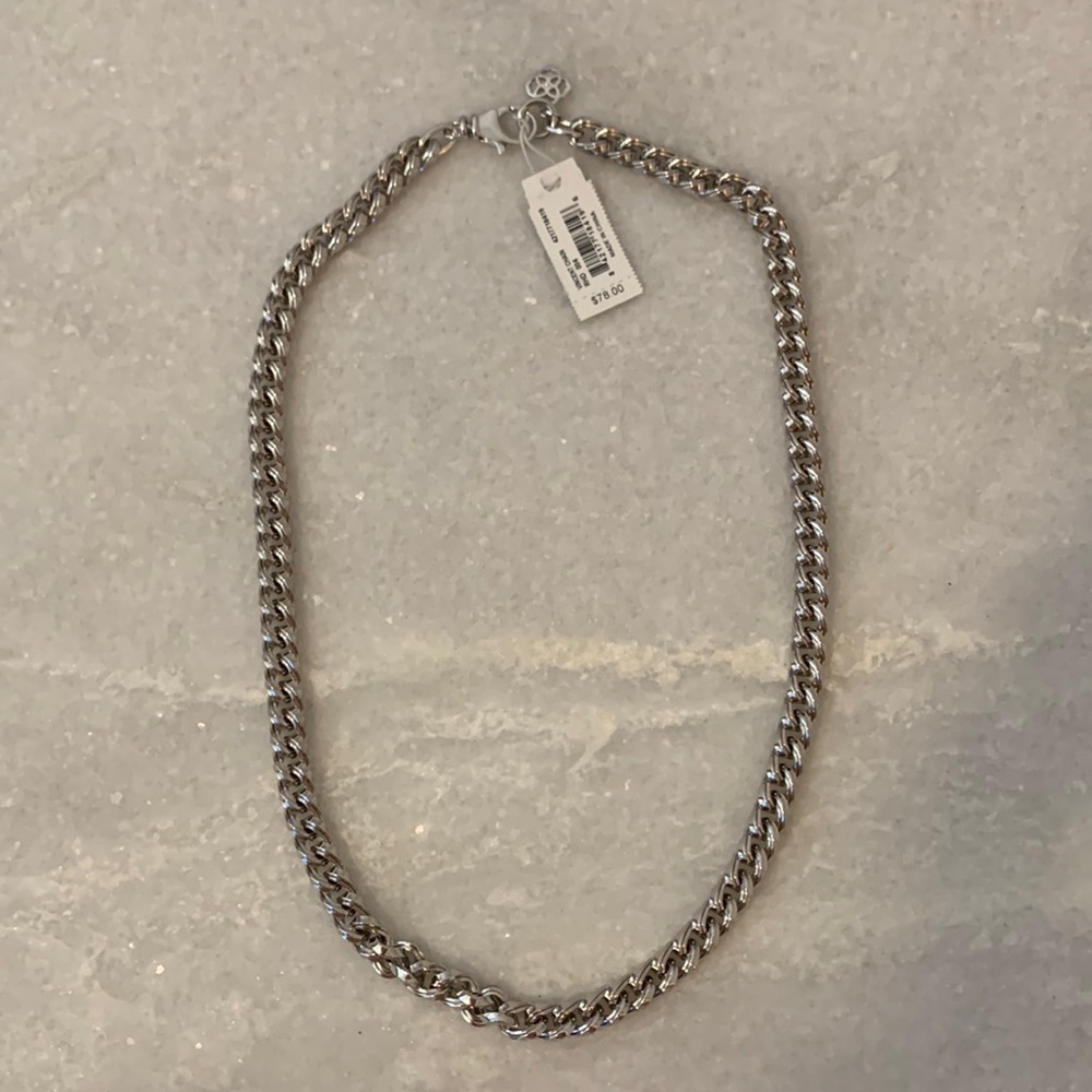 Brand New (NWT) Kendra Scott Vincent Chain Necklace in Silver